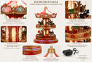 Timstor | Carillon Natalizio Double con Animazione e Led