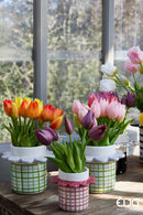 EDG Enzo De Gasperi | Fiore Artificiale Tulipano Olis con 3 Boccioli