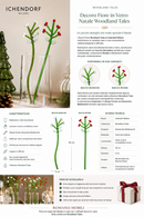 Ichendorf Milano | Decoro Fiore in vetro Natale Woodland tales