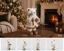 EDG Enzo De Gasperi | Decoro Natalizio Orso con Cappotto