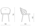 Ikone Casa | Set 4 pz. Sedie Slang in Ecopelle Soft Touch