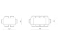 Ikone casa | Tavolo Thor 160x90 cm. allungabile a 240 cm.