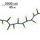 Kaemingk | Festone di Luci Twinkle 2000 Led - Luce Calda Bianca per esterni