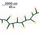 Kaemingk | Festone di Luci Twinkle 2000 Led - Luce Bianca e Calda Classica per esterni