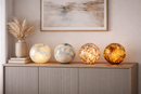 L’Oca Nera | Lampada Sfera in Vetro Multicolor Ø 29 cm. H 28