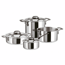 🆕 Sambonet | Batteria di Pentole Home Chef Inox 7 pz – Collezione 5-Ply