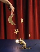 Seletti | Mouse Lamp Mac Gold – Lampada da tavolo design iconico