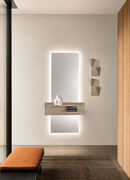 Ikone | Ingresso a Parete Volga – Numa Specchio LED + Mensola