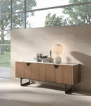 Tomasella | Madia Pandora in legno con basamento in metallo - Top Gres