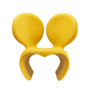Poltrona Polietilene Don't F**K With The Mouse Giallo QEEBOO