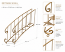 Kaemingk | Scala Decorativa Natalizia in Metallo Oro
