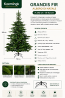 Kaemingk | Albero di Natale Grandis Fir - H. 240 cm