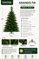 Kaemingk | Albero di Natale Grandis Fir - H. 300 cm