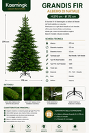 Kaemingk | Albero di Natale Grandis Fir - H. 270 cm