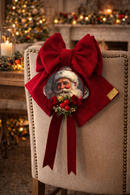 Madame Fioccò | Fiocco Natalizio con Tamburello Babbo Natale