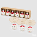 EDG Enzo De Gasperi | Addobbo Palla Uomo Neve Segnaposto - Set 6 pz
