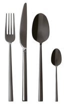 Sambonet Servizio tavola 24 Posate Monoblocco Rock PVD mirror Black