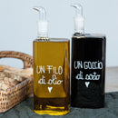 Simple Day | Set 2 Bottiglie “Un Filo di Olio – Un Goccio di Aceto” 400 ml