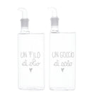 Simple Day | Set 2 Bottiglie “Un Filo di Olio – Un Goccio di Aceto” 400 ml