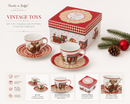 Nuvole di Stoffa | Set 2 pz. Tazzina con Piattino e Scatola Regalo Vintage Toys