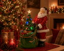 EDG Enzo De Gasperi | Babbo Natale LED con sacco, musica e movimento