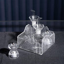 Set Menage trasparente con decoro  Le Jardin Vesta