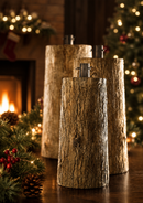 Kit Completo Natale | Pino Luxury EDG H 210 cm con Base Tronco, 1000 LED e Borsone