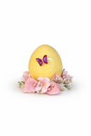 Fiori di Lena | Uovo Pasqua in ceramica con decoro