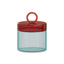 WD Lifestyle Barattolo in vetro borosilicato con manico ad anello