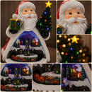 Timstor | Babbo Natale con Treno Animazione e Luci Led