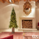 EDG Enzo De Gasperi | Albero di Natale Pino Slim con 360 Led H 180 cm