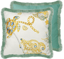 Cuscino quadrato in cotone Double Face Collezione PORTOFINO By Baci Milano