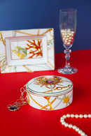 Scatola tonda in porcellana Collezione PORTOFINO By Baci Milano
