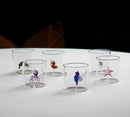 Bicchiere 250 ml. in vetro borosilicato con decoro Tema Floreale Monterey WD Lifestyle