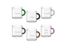 WD Lifestyle | Set 6 tazzine da caffè in vetro borosilicato