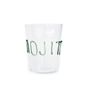 WD Lifestyle | Bicchiere da Cocktail con scritta decorativa in Vetro Borosilicato