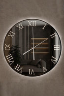 Vessicchio | Orologio Specchio da Parete Borea Confort Ø 120 cm. con Led