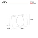 Vesta Portaoggetti Shopper Charlotte in Cristallo Acrilico