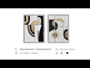 Quadro "Black and Gold 2" Agave