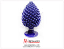Verus Caltagirone Pigna Siciliana in Ceramica Blu Lucido