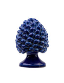 Verus Caltagirone Pigna Siciliana in Ceramica Blu Lucido