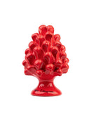 Verus Caltagirone Pigna Siciliana in Ceramica Rosso Lucido