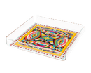 Vuotatasche quadrato in cristallo acrilico By Vesta